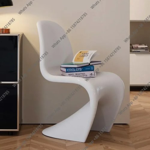 Ghế nhựa xếp chồng thiết kế tối giản, tựa lưng sang trọng, phong cách Pantone