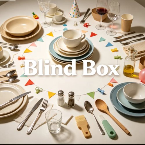 Blind Box Kejutan – Dekorasi Meja & Peralatan Makan Rumah Tangga, Kado Unik untuk Teman dan Keluarga