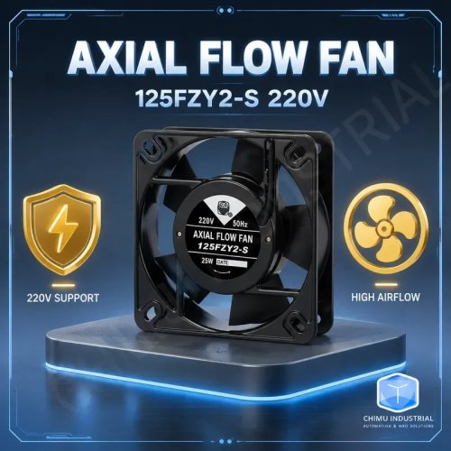 Kipas Aksial CHIMU INDUSTRIAL 125FZY2-S 135x135x32mm 220V 25W