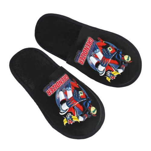 Grendizer Goldorak Anime Women's Memory Foam Slippers - Comfortable House Shoes