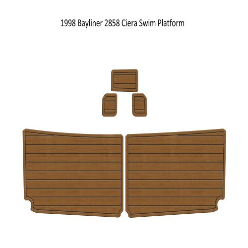 EVA Foam Teak Deck Pad untuk Platform Renang Perahu Bayliner 2858 Ciera 1998, 12 Warna