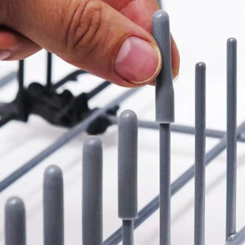 50pcs Dishwasher Rack Tine Covers - Flexible Protective Caps for Sharp Edges, Round End Caps for Dishwasher Racks