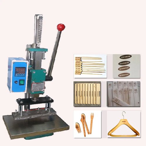 Machine de marquage à chaud 60x90mm HSD-125 800W pour bois, plastique, PVC, presse à dorer logo cartes de visite