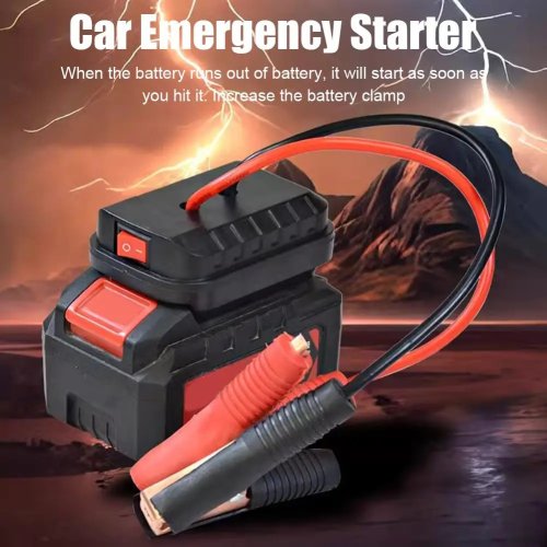 Démarreur d'urgence pour voiture pour batterie lithium Makita, avec convertisseur et chargeur