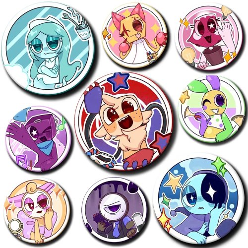 Pin Broche Dandy's World Sprout Anime Horror Game Divertido Meme 58mm para Bolso Ropa Decoración Regalo