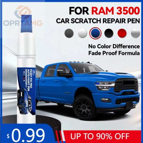 Caneta de retoque de pintura para RAM 3500 1990-2026, remove riscos, acessório de carro, preto/branco