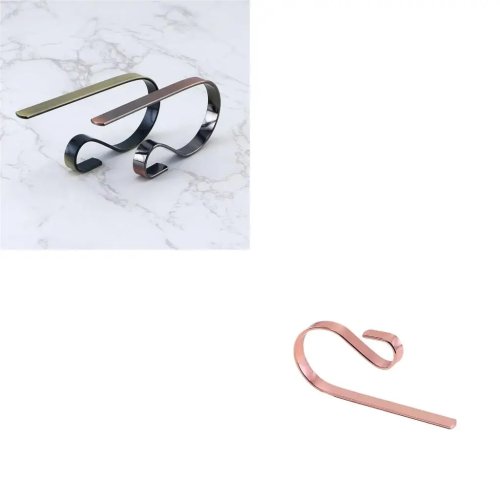Gancho para meia de Natal para lareira - Cabide de metal para decoração de festas
