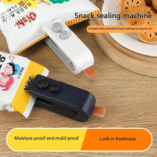 USB充電式 ミニヒートシーラー ハンディタイプ 食品袋の密封に