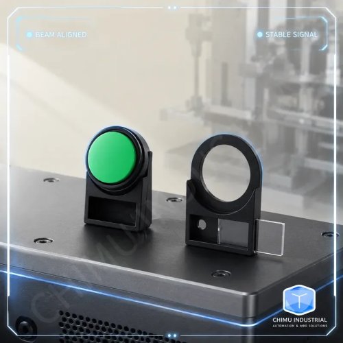 22mm drukknopschakelaar met indicatielampje, kunststof bordframe, zijstekker, achterste gesp type voor bediening