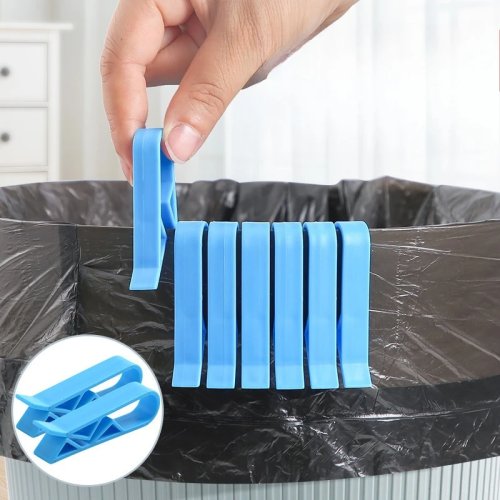 Bidone dell'immondizia antiscivolo con supporto per sacchetto e separatore, elegante e pratico per la casa