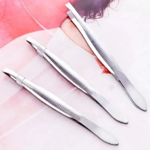 Pince à épiler en acier inoxydable - Pince pour sourcils et barbe, outil de précision