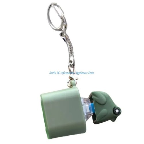 Juguete fidget de keycap de rana con efectos de sonido y luz – alivio del estrés portátil, botón sensorial para entusiastas de teclados