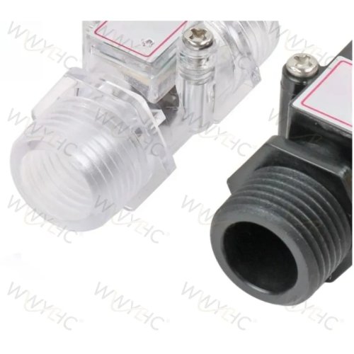 YF-S201C 水流量センサー 12V、透明タービン流量計