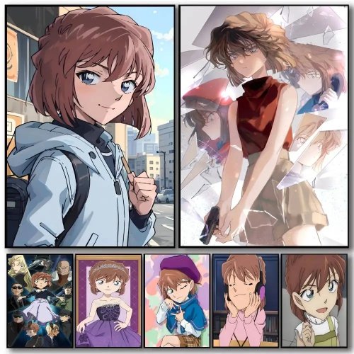 Detective Conan Haibara Ai Anime Poster | Muurdecoratie voor slaapkamer woonkamer cadeau