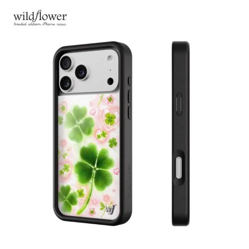 Etui na iPhone z czterolistną koniczyną i dzikimi kwiatami dla iPhone 17 Pro Max 16 15 14 13 12 Plus Air