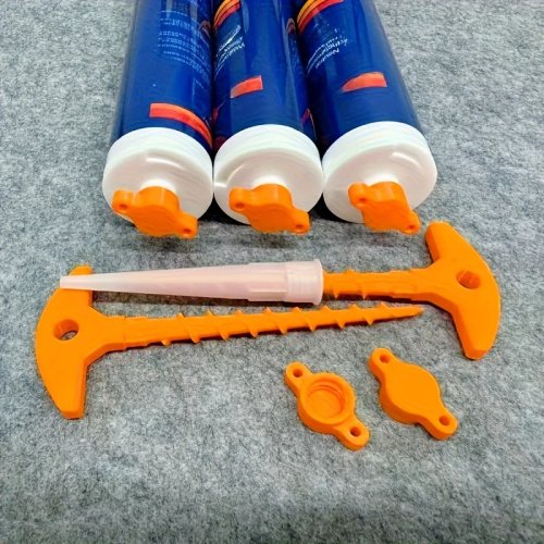 Siliconen afdopkap en verwijdergereedschap voor kitpistoolmondstuk, siliconen dop voor open kernbuizen om snel uitdrogen te voorkomen