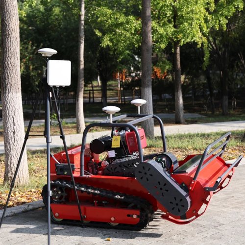 Cortacésped radiocontrolado personalizado, antioxido e impermeable para cortar pendientes en puentes y zonas costeras