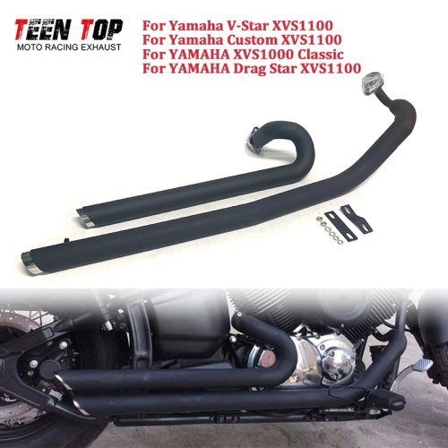Sistema di scarico moto per Yamaha V-Star Drag Star XVS1100 Custom Classic Tubo di scarico OEM Marmitta