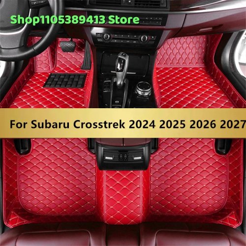 Kunstleren auto vloermatten voor Subaru Crosstrek 2024-2028 Auto accessoires vloerkleden
