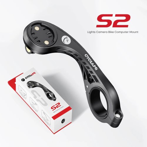Suporte para Ciclocomputador CYCLAMI S2 compatível com Garmin XOSS iGPSPORT Magene Coospo - Suporte GPS e Farol para BTT e Bicicleta de Estrada