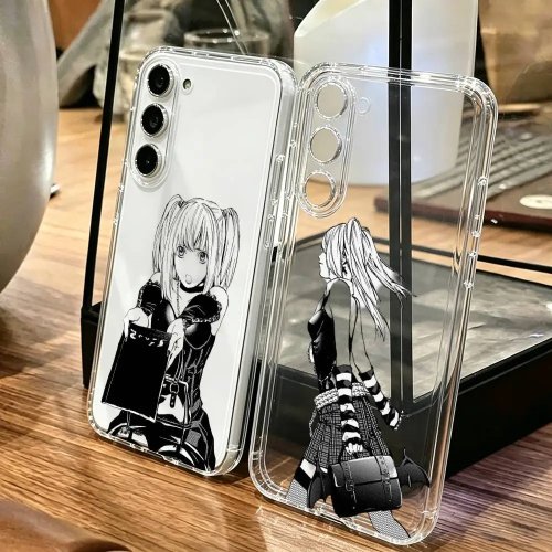 Прозрачный чехол для Samsung с дизайном Death Note Миса Аманэ, для моделей A10, A12, A20, A21S, A30, A31, A40, A50, A51, A52, A70, A71