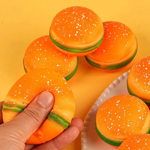 Squishy Hamburger Fries and Coke Fidget Toy – Slow Rising Soft Stress Relief Novelty Gift for Kids and Adults