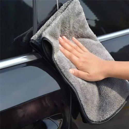 Serviette en microfibre pour lavage auto 100x40cm - Séchage rapide, extra doux, haute absorption, chiffon de nettoyage pour voiture