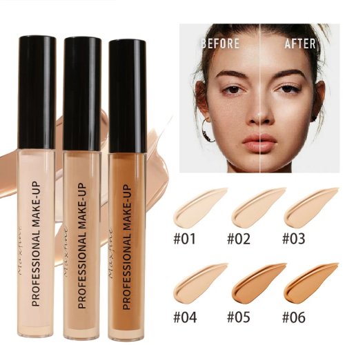 Flüssiger Concealer, matt, hohe Deckkraft, wasserfest, ölkontrollierend, feuchtigkeitsspendend, lang anhaltend, professionell