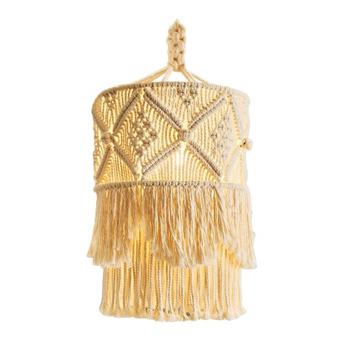 Handmade Macrame Wall Tapestry Boho Tassel Decor - ABNP