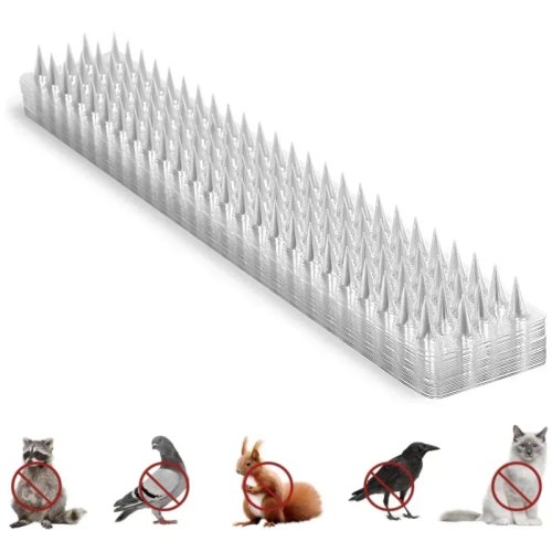 Plastic vogelpinnen, anti-duiven spikes voor hek en muur, dier afweermiddel voor buiten