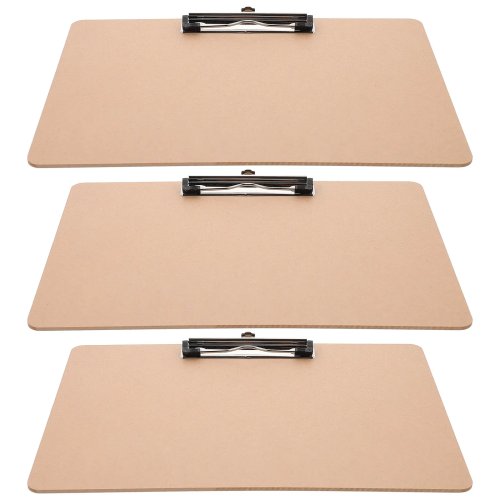 3 Stuks Klembord voor Kantoor, Draagbaar Schrijfbord, Hardboard Map, Multifunctionele Organizer