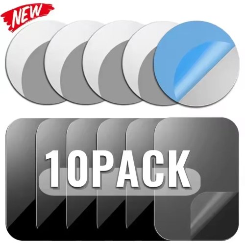 Magnetische Metallplatten-Sticker für Handy und Tablet, Scheiben für Handyhalterung im Auto (5/10 Stück)