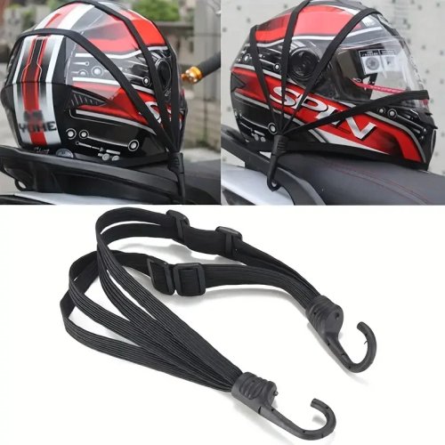 Baule elastico per moto con gancio di sicurezza – Trasporto versatile per casco e attrezzatura, resistente ed elegante per l'uso quotidiano