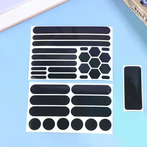 Onzichtbare zwarte reflecterende stickers voor motorhelmen – Reflecterende tape voor veiligheid op helmen en fietsen