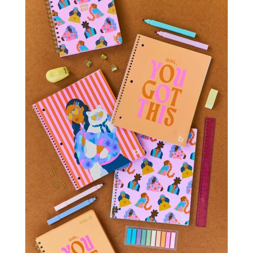 Cuaderno espiral 'Girl You Got This' 8,5 x 10,5 pulgadas rayado