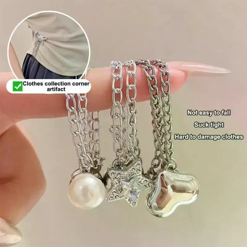 Magnetic Hem Clips for Clothing, Detachable No-Sew Fasteners for Waist and Hem Adjustment