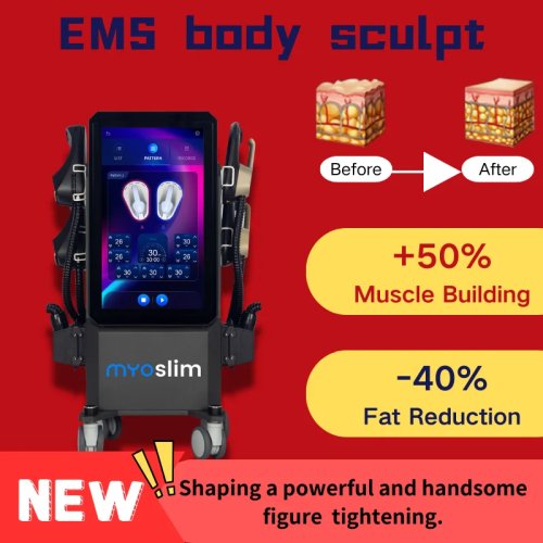 Appareil professionnel de sculpting corporel EMS Neo, stimulateur musculaire RF Hi-EMT avec 4 poignées pour maigrir