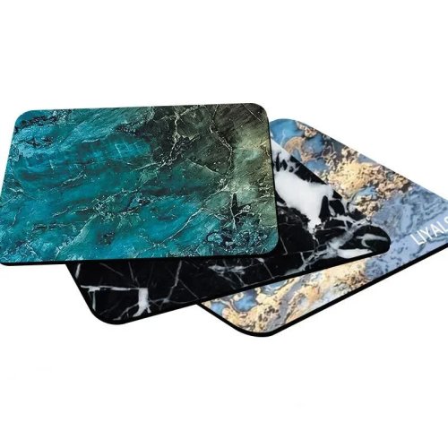 Mousepad in marmo, stile nordico, piccolo, superficie lussuosa, imbottitura premium