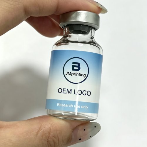 Stiker Vial Peptida DIY Kustom 2ml/3ml, Label Tahan UV dengan Kotak Kaca Vial Serasi