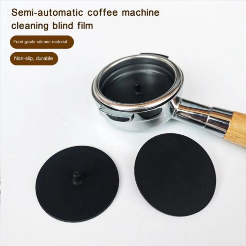 50/57mm Coffee Cleaning Gasket Rubber Blind Filter Plastic Backflush Disk for Espresso Machines Kitchen Accessories