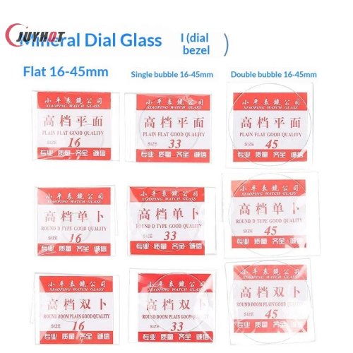 2 Stück Mineralglas Uhrenglas, flach, 16-32mm, für Reparatur und Ersatz