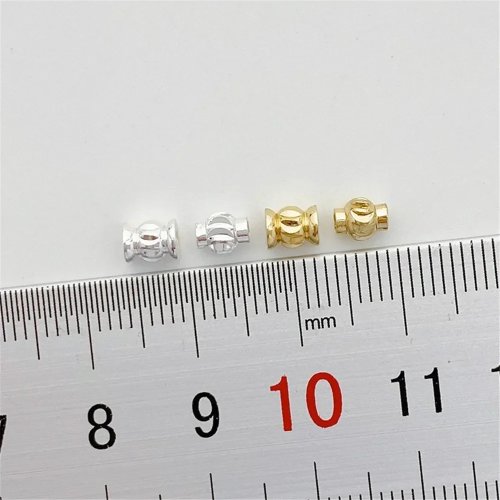 14K Gold Blumen-, Laternen- und Eimerperlen, lose Abstandsperlen für DIY-Schmuckherstellung, Zubehör für Armbänder, Halsketten und Ohrringe