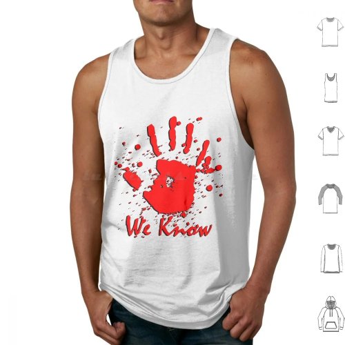 Tank Top Katun Hitam Bergambar Skyrim Dark Brotherhood We Know
