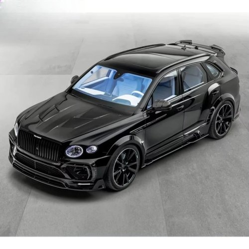MSY Bentley Bentayga V8 W12용 드라이 카본 파이버 와이드 바디 키트 – 프론트 범퍼, 그릴, 루프 스포일러, 후드