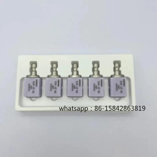 Bloques de cerámica dental de disilicato de litio para CAD/CAM, translúcidos, 5 pzas por caja