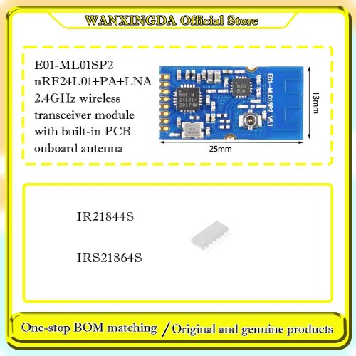 nRF24L01+PA+LNA 2,4 GHz Wireless-Transceiver-Modul mit PCB-Antenne