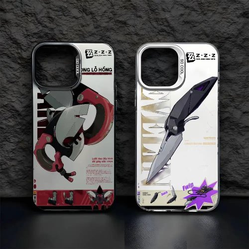 Etui na telefon Zenless Zone Zero na iPhone 17/16/15/14/13/12/11 Pro Max, matowa laserowa aurora wielokolorowa