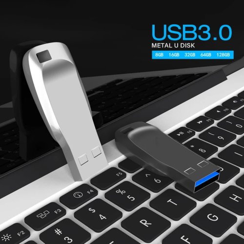USB 3.0 Kim Loại Tốc Độ Cao, Lưu Trữ Dữ Liệu Bền, Nhiều Dung Lượng 128GB 64GB 32GB 16GB
