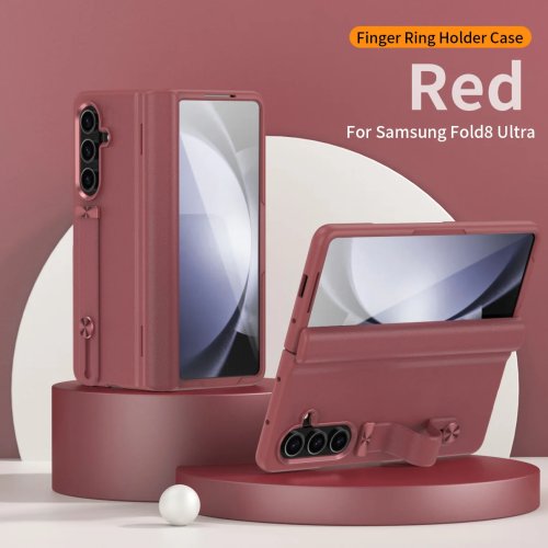 Funda de piel PU de lujo para Samsung Galaxy Z Fold 8 Ultra con soporte y protección de bisagra, compatible con Z Fold 8/7/6/5