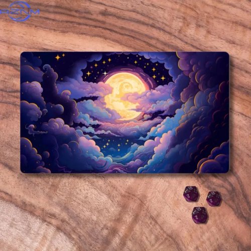 Playmat MTG, tema Cielo Notturno, playmat non ufficiale, accessori per giochi di carte, regalo per giocatori